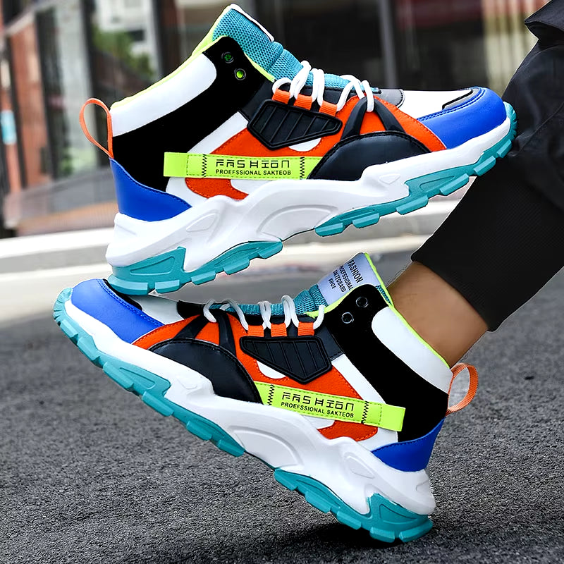 Men Sneakers for Men Sport Shoes Casual High Top Sneakers Mens Running Shoes Tendencia Breathable Zapatillas